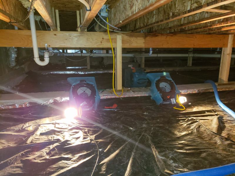 Crawlspace Water Restoration detail